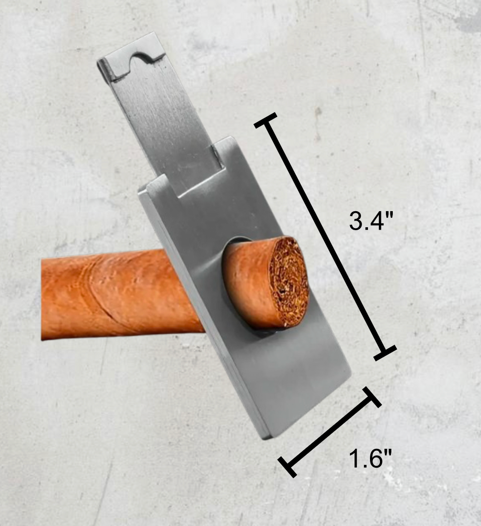 Premium cigar cutter size guide – sharp, precise cut for a perfect cigar experience. Great gift for groomsmen and cigar lovers.
