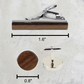 Walnut Wood Cufflinks & Tie Clip Set with Engraved Organizer Box