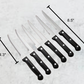 Custom Engraved 15-Piece High Carbon Stainless Steel Knife Set with Wooden Block