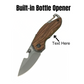 Engraved Pocket Knife – 6" Folding EDC Knife with Bottle Opener & Belt Clip, Stainless Steel Blade, Perfect Gift for Men, Camping, Hiking, and Survival