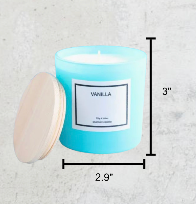Handmade soy candle with an elegant design, perfect for Christmas candle gifts, personalised wedding candles, and beautiful candles for gifts.