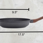 Custom Engraved Nonstick Frying Pan – Swiss Granite Coating, 9.5" Omelet Pan with Comfortable Woodgrain Handle