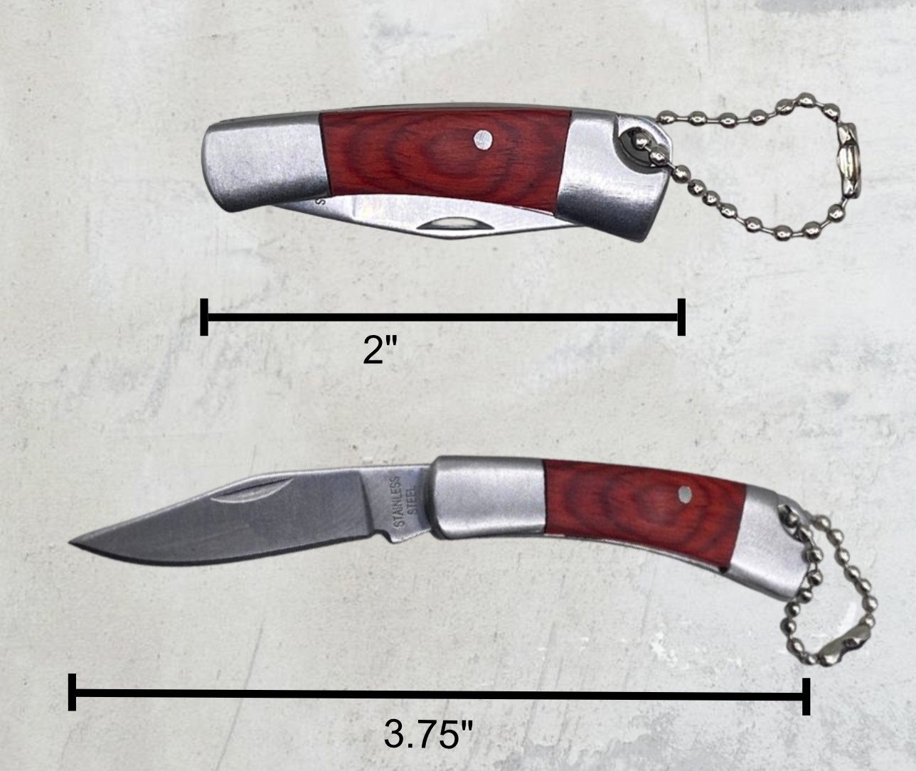 Classic mini folding pocket knife keychain