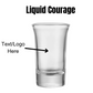 Personalized Glass Shot Glass - Custom Text/Logo Engraving