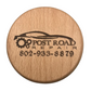 engraved wood coaster for an auto body shop. This coaster says "post road repair" on it. 