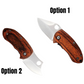 Engravable pocket knife set – choose from two unique blade styles for a personalized touch.